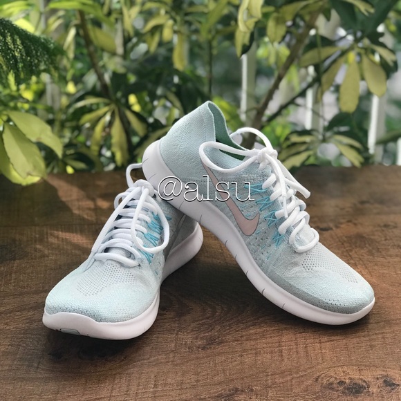 NWT Nike Free Run Flyknit 2017 Pure Platinum WMNS - Picture 2 of 7